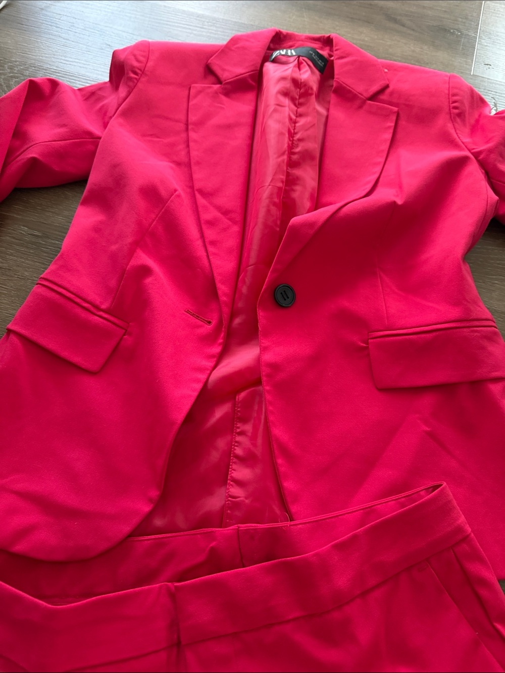 Zara Hot Pink Tailored Blazer & Pant Set - Picture 4 of 6